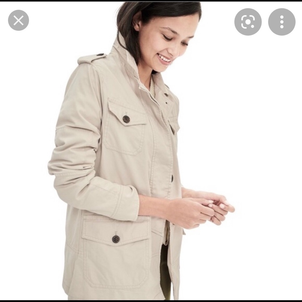 Banana Republic Womens Sz XS Military Jacket,Beige